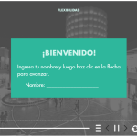 Bienvenida con input field para personalizar la experiencia del curso con el nombre del colaborador. Bienvenida con input field para personalizar la experiencia del curso con el nombre del colaborador.