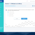UX para evaluaciones: Interfaz limpia con cronómetro y barra de progreso clara para reducir la carga cognitiva durante los exámenes. UX para evaluaciones: Interfaz limpia con cronómetro y barra de progreso clara para reducir la carga cognitiva durante los exámenes.